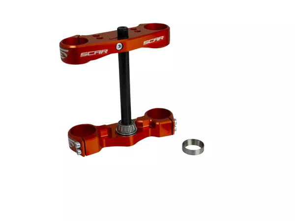 Triple Clamp complete Scar SX 65 orange