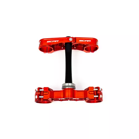 Triple Clamp complete Scar Beta RR red
