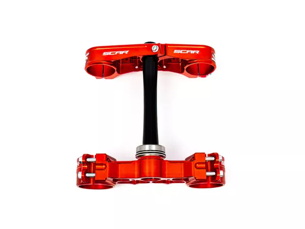 Triple Clamp complete Scar Beta RR red
