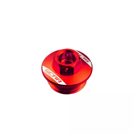 Oil Filler Cap Scar aluminium CRF 450 red