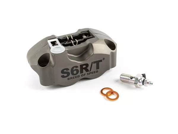 Stage6 R\/T MK1 4-Piston Brake Caliper radial w. brake pads hard anodized