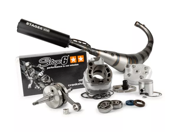 Tuning Kit cylinder + crankshaft + exhaust Stage6 Streetrace 88cc stroke 45mm Minarelli AM6