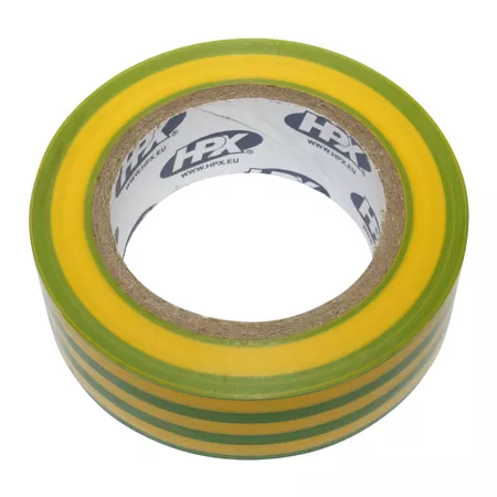 Insulating Tape HPX 5200 green\/yellow 19mm x 10m