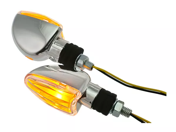 Indicator Demon white lens \/ chrome