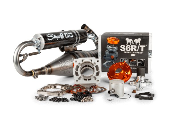 Tuning Kit cylinder + exhaust Stage6 R\/T 70cc Piaggio
