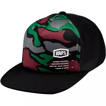 Baseball Cap 100% TRUCKER Trooper Camo