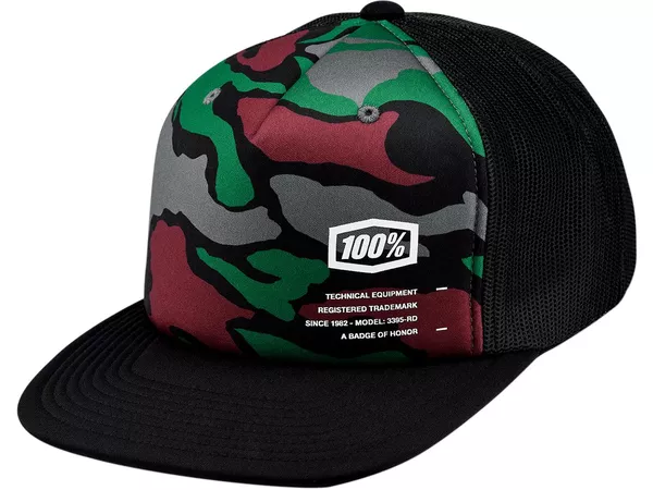 Baseball Cap 100% TRUCKER Trooper Camo