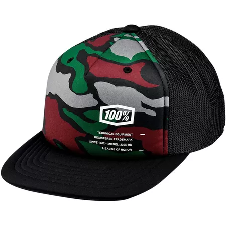Baseball Cap 100% Kids Trooper Truc Camo
