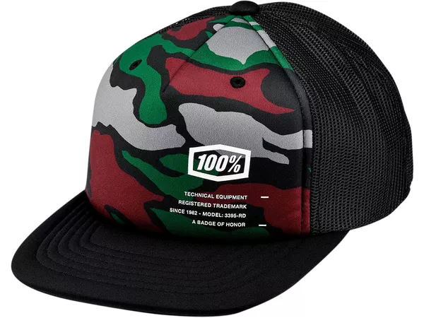 Baseball Cap 100% Kids Trooper Truc Camo