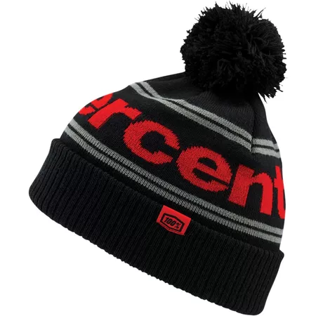 Beanie 100% Rise black \/ red One Size