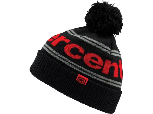 Beanie 100% Rise black \/ red One Size