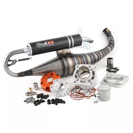 Tuning Kit cylinder + exhaust Stage6 R\/T 70cc Minarelli horizontal LC
