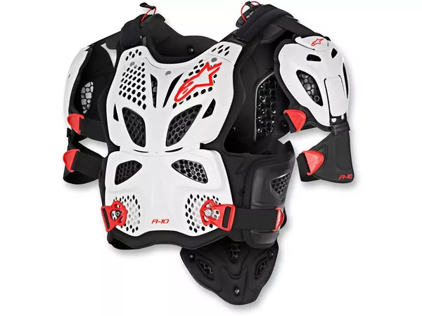 Chest Protector Alpinestars A-10 black \/ white XS\/S - Size: XS\/S