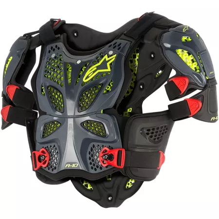 Chest Protector Alpinestars A-10 anthracite XS\/S - Size: XS\/S