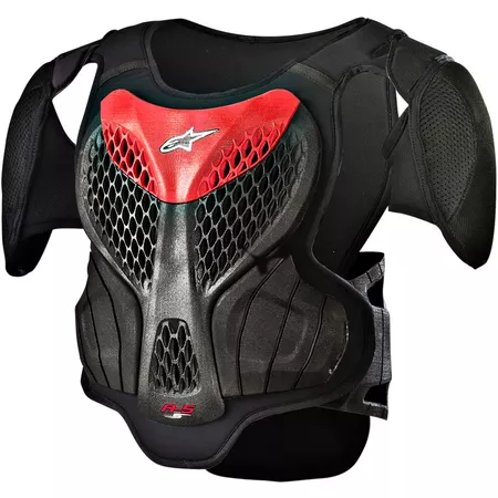 Chest Protector Alpinestars A-5 youth black \/ red S\/M - Size: S\/M