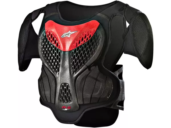 Chest Protector Alpinestars A-5 youth black \/ red S\/M - Size: S\/M
