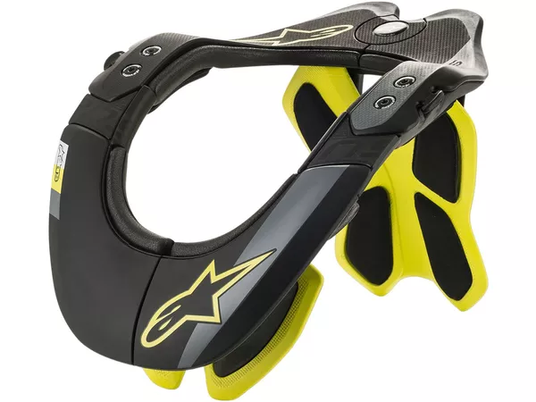 Neck Brace Alpinestars Bionic Tech 2 black \/ yellow XS\/S\/M - Size: S\/M
