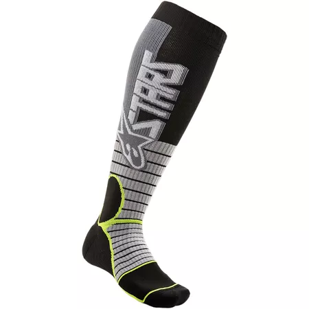 Socks MX Alpinestars MX Pro grey \/ yellow M - Size: M