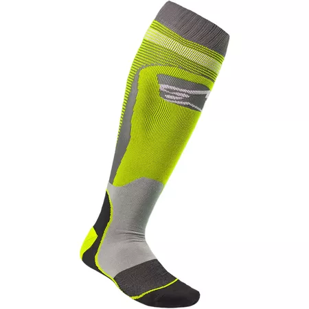Socks MX Alpinestars MX Plus 1 yellow \/ grey M - Size: M