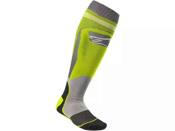 Socks MX Alpinestars MX Plus 1 yellow \/ grey M - Size: M