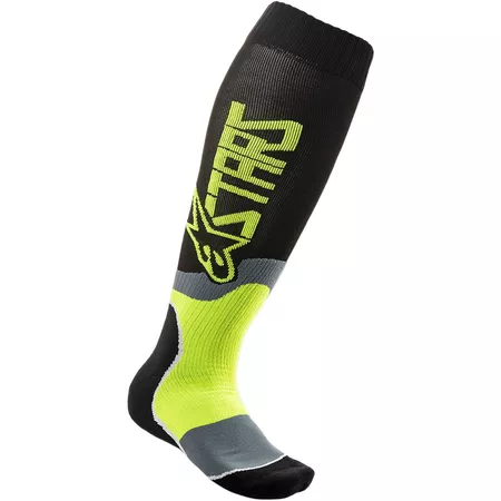 Socks MX Alpinestars MX Plus 2 black \/ yellow S\/M - Size: S\/M