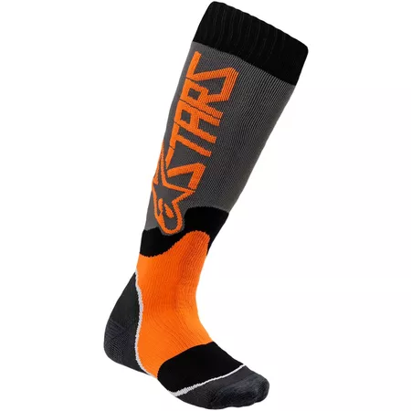 Socks MX Alpinestars MX Plus 2 youth grey \/ orange