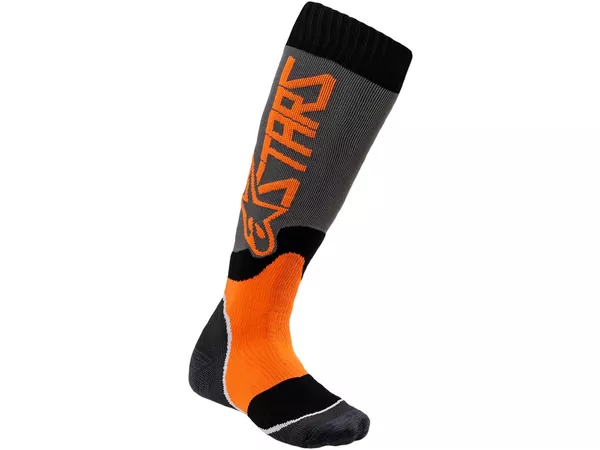Socks MX Alpinestars MX Plus 2 youth grey \/ orange