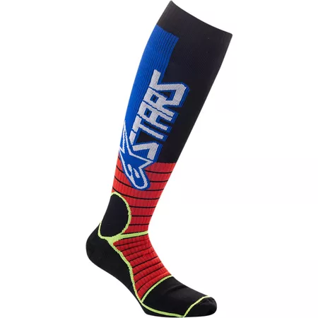 Socks MX Alpinestars MX Pro red \/ yellow \/ blue M - Size: M