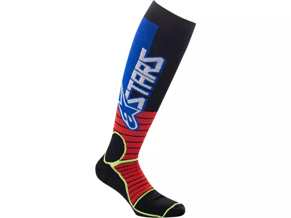 Socks MX Alpinestars MX Pro red \/ yellow \/ blue M - Size: M