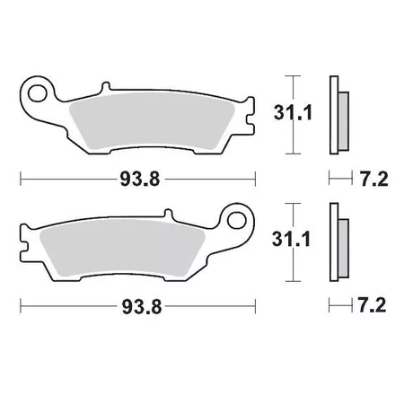 Brake Pads front Moto Master 094912 Sinter Pro Racing GP YZ \/ YZF