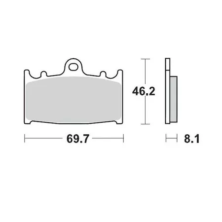 Brake Pads for caliper Moto Master Supermoto 4 pistons