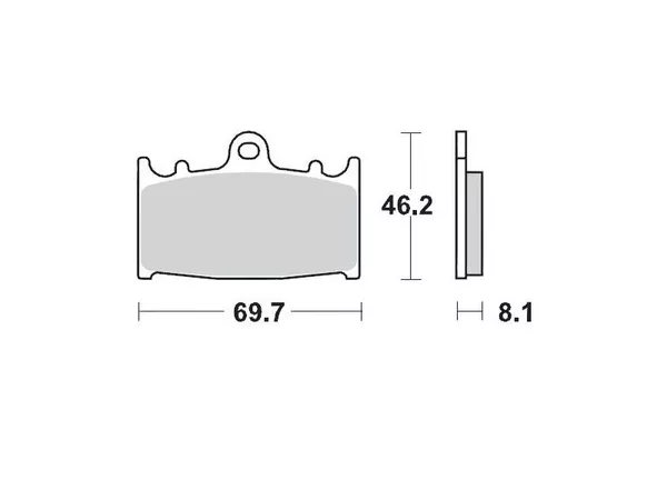 Brake Pads for caliper Moto Master Supermoto 4 pistons