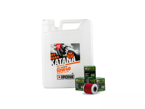Oil Change Kit (3 filters) Ipone 10W40 KXF \/ RM-Z 250 \/ 450