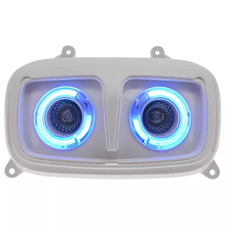 STR8 Twin Headlight with neonwire MBK Booster \/ Yamaha BW's after 2004 white