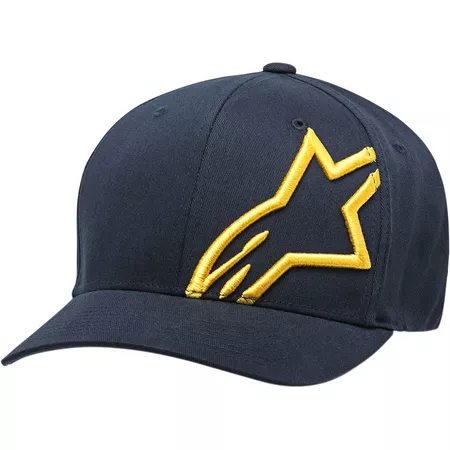 Baseball Cap Alpinestars Corp2 Flex navy\/gold S\/M - Size: S\/M