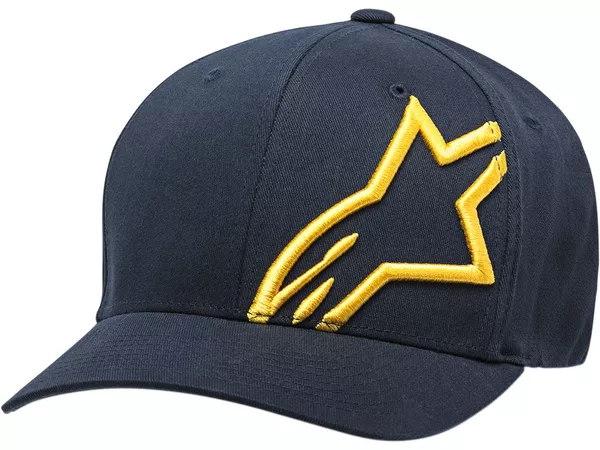 Baseball Cap Alpinestars Corp2 Flex navy\/gold S\/M - Size: S\/M