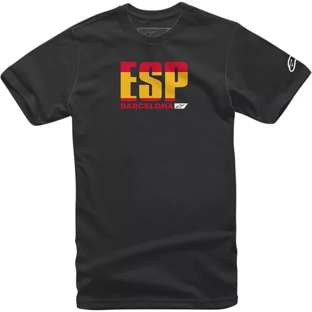 T-Shirt Alpinestars Circuits Spain black S - Size: S