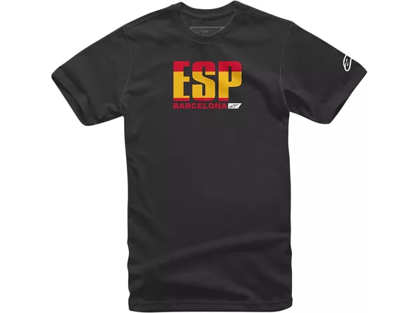T-Shirt Alpinestars Circuits Spain black S - Size: S