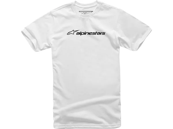 T-Shirt Alpinestars Linear white\/black M - Size: M