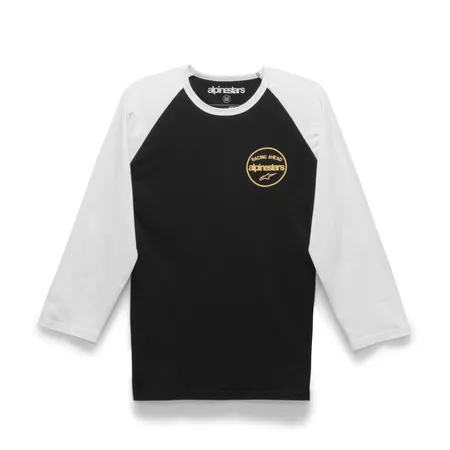 T-Shirt 3\/4 Sleeve Alpinestars Six Three black\/white S - Size: S