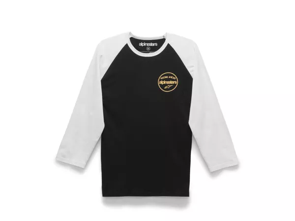 T-Shirt 3\/4 Sleeve Alpinestars Six Three black\/white S - Size: S