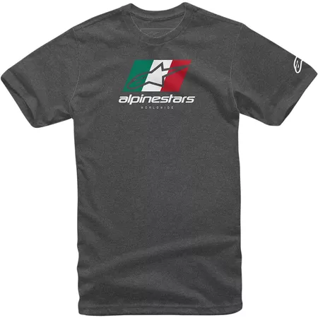 T-Shirt Alpinestars World Tour charcoal M - Size: M