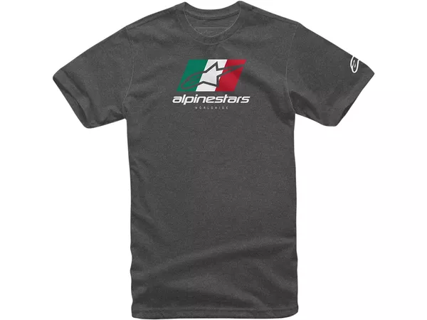 T-Shirt Alpinestars World Tour charcoal M - Size: M