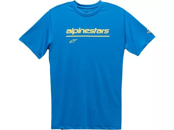 T-Shirt Alpinestars Tech Line Up Performance blue M - Size: M