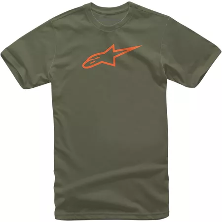 T-Shirt Alpinestars Ageless olive\/orange M - Size: M