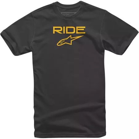 T-Shirt Alpinestars Ride 2.0 black\/yellow XL - Size: XL