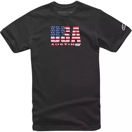 T-Shirt Alpinestars Circuits USA black M - Size: M