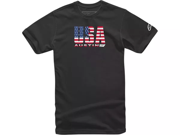 T-Shirt Alpinestars Circuits USA black M - Size: M