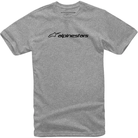 T-Shirt Alpinestars Linear heather grey\/black M - Size: M