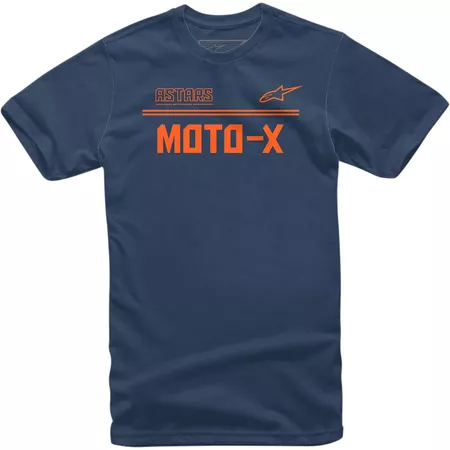 T-Shirt Alpinestars Moto X navy\/orange M - Size: M